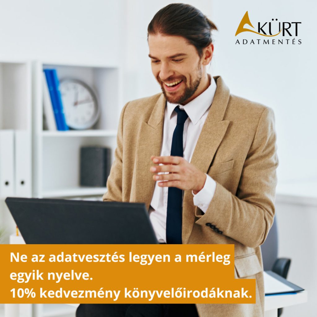 Ne az adatvesztés legyen a mérleg egyik nyelve. 10% kedvezmény könyvelőirodáknak.